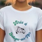T-Shirt Blanc Virée à Boulogne-sur-Mer Pour femme-1