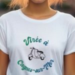 T-Shirt Blanc Virée à Cagnes-sur-Mer Pour femme-1