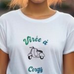 T-Shirt Blanc Virée à Cergy Pour femme-1