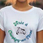 T-Shirt Blanc Virée à Champigny-sur-Marne Pour femme-1