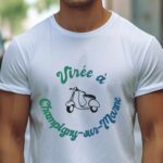 T-Shirt Blanc Virée à Champigny-sur-Marne Pour homme-1