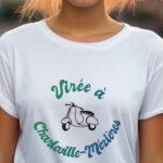 T-Shirt Blanc Virée à Charleville-Mézières Pour femme-1