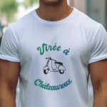 T-Shirt Blanc Virée à Châteauroux Pour homme-1