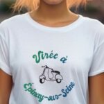 T-Shirt Blanc Virée à Épinay-sur-Seine Pour femme-1