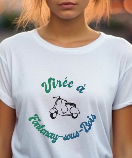 T-Shirt Blanc Virée à Fontenay-sous-Bois Pour femme-1
