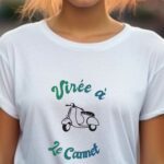 T-Shirt Blanc Virée à Le Cannet Pour femme-1