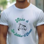 T-Shirt Blanc Virée à Les Sables-d'Olonne Pour homme-1
