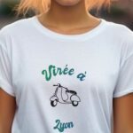 T-Shirt Blanc Virée à Lyon Pour femme-1