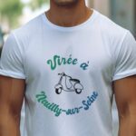 T-Shirt Blanc Virée à Neuilly-sur-Seine Pour homme-1