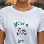 T-Shirt Blanc Virée à Nice Pour femme-1