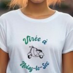 T-Shirt Blanc Virée à Noisy-le-Sec Pour femme-1