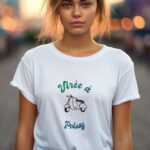 T-Shirt Blanc Virée à Poissy Pour femme-2