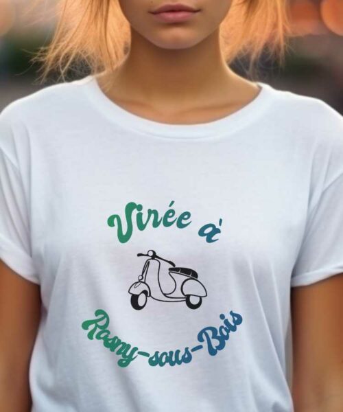 T-Shirt Blanc Virée à Rosny-sous-Bois Pour femme-1