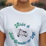 T-Shirt Blanc Virée à Saint-Germain-en-Laye Pour femme-1