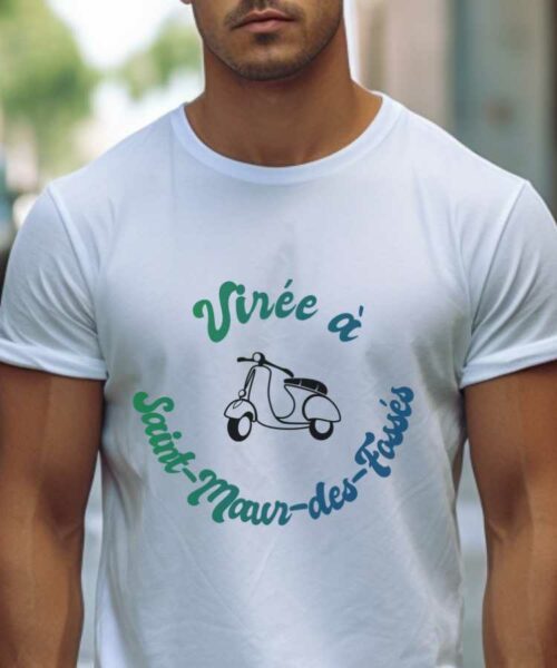 T-Shirt Blanc Virée à Saint-Maur-des-Fossés Pour homme-1
