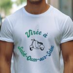 T-Shirt Blanc Virée à Saint-Ouen-sur-Seine Pour homme-1