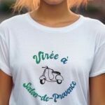 T-Shirt Blanc Virée à Salon-de-Provence Pour femme-1