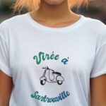 T-Shirt Blanc Virée à Sartrouville Pour femme-1