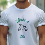 T-Shirt Blanc Virée à Sète Pour homme-1