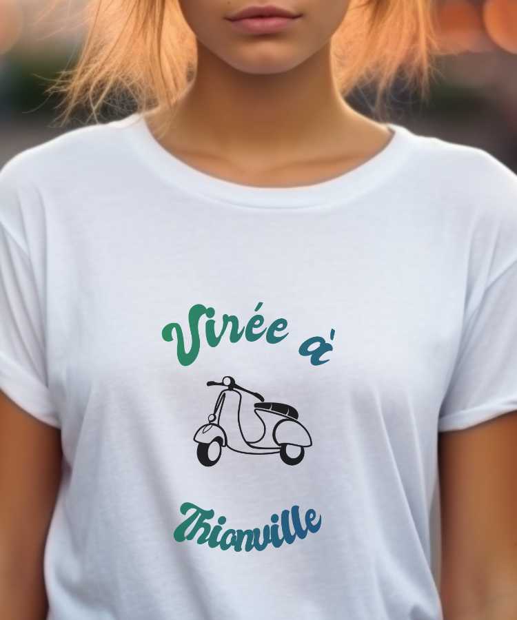 T-Shirt Blanc Virée à Thionville Pour femme-1