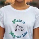 T-Shirt Blanc Virée à Vitry-sur-Seine Pour femme-1
