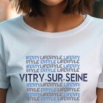 T-Shirt Blanc Vitry-sur-Seine lifestyle Pour femme-1