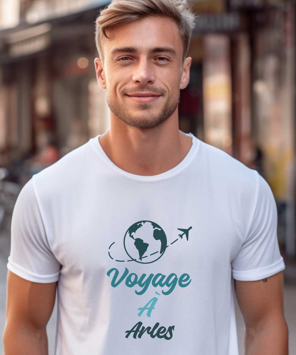 T-Shirt Blanc Voyage à Arles Pour homme-2