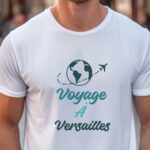 T-Shirt Blanc Voyage à Versailles Pour homme-1