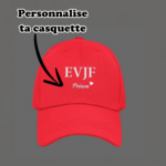 Casquette rouge personnalisé EVG EVJF